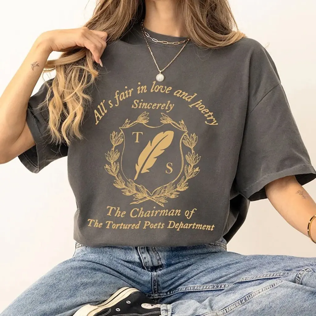 The Tortured Poets Department TTPD New Album Taylors Version Taylor Swift Shirt Cotton Crewneck