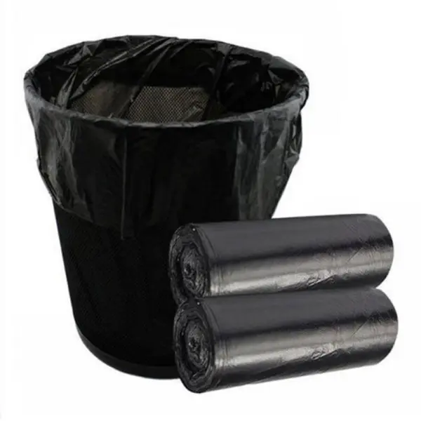 Rubbish Bags Tear-Resistant Super Strong 60 L | Pack of 10 | Rubbish Bags for Household Waste Office Made of Thick LDPE Regranulate Film Colour: Black Bin