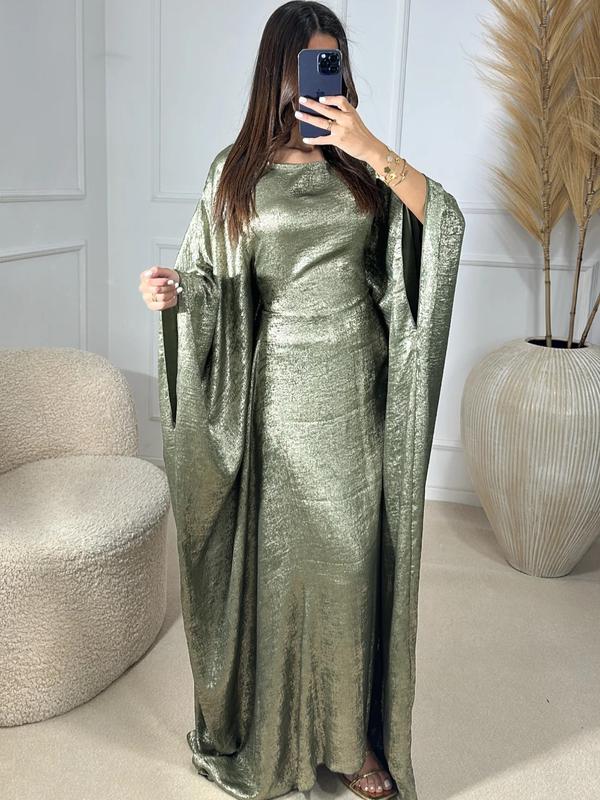 Women's Shimmer Kaftan with Inner Belt 5