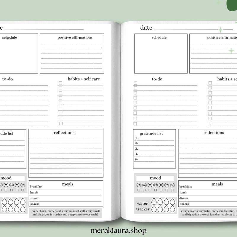 2025 PLANNER & DAILY JOURNAL for Goals, Productivity,  Organisation, Self-Care,  Habits, Manifestation & Wellness 8