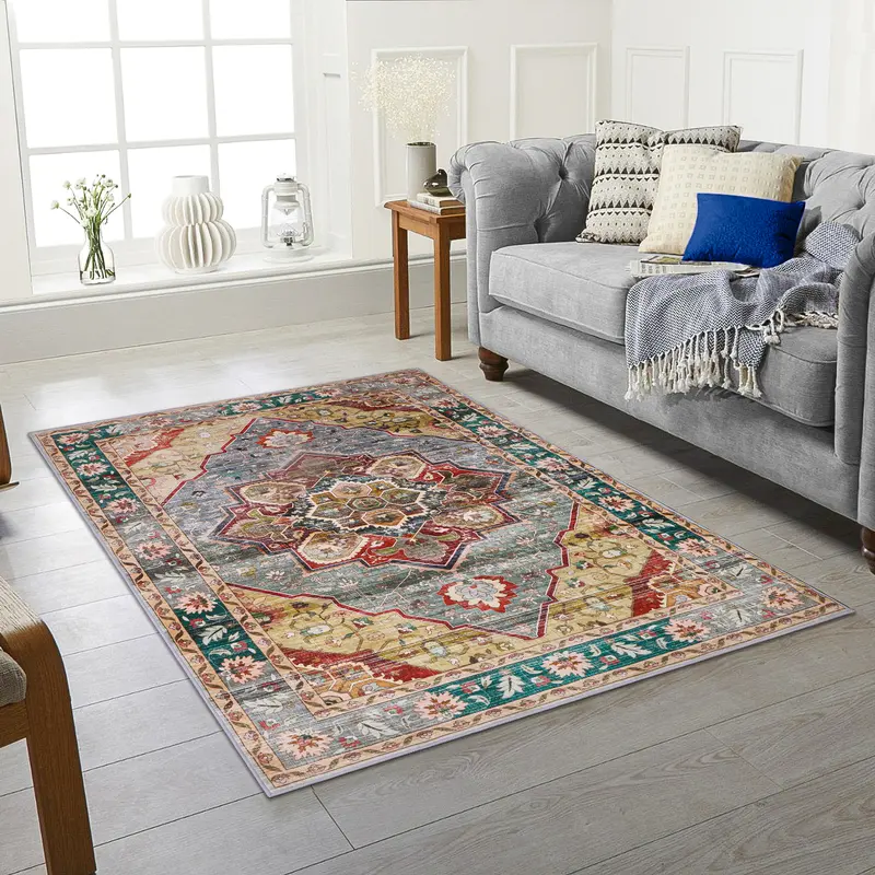 Extra Large Traditional Rugs Non Slip Hallway Runner Bedroom Living Room Carpet machine washable 4