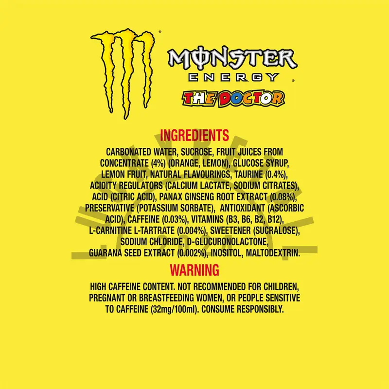 Monster Energy Drink The Doctor Dr 12 Pack (12 x 500ml) | Carbonated Energy Drink | High-Caffeine Citrus Flavor 3