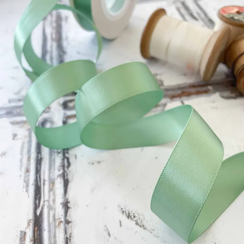 Sage Green Satin Ribbon 5
