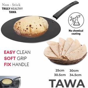 Large Non-Stick Tawa Pan, Pancake Pan, Dosa Pan, Roti Pan for Pancakes, Crepes, and Dosas - Cookware Aluminium