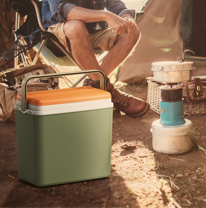 36L Large Green  Insulated Cooler Storage Box 1