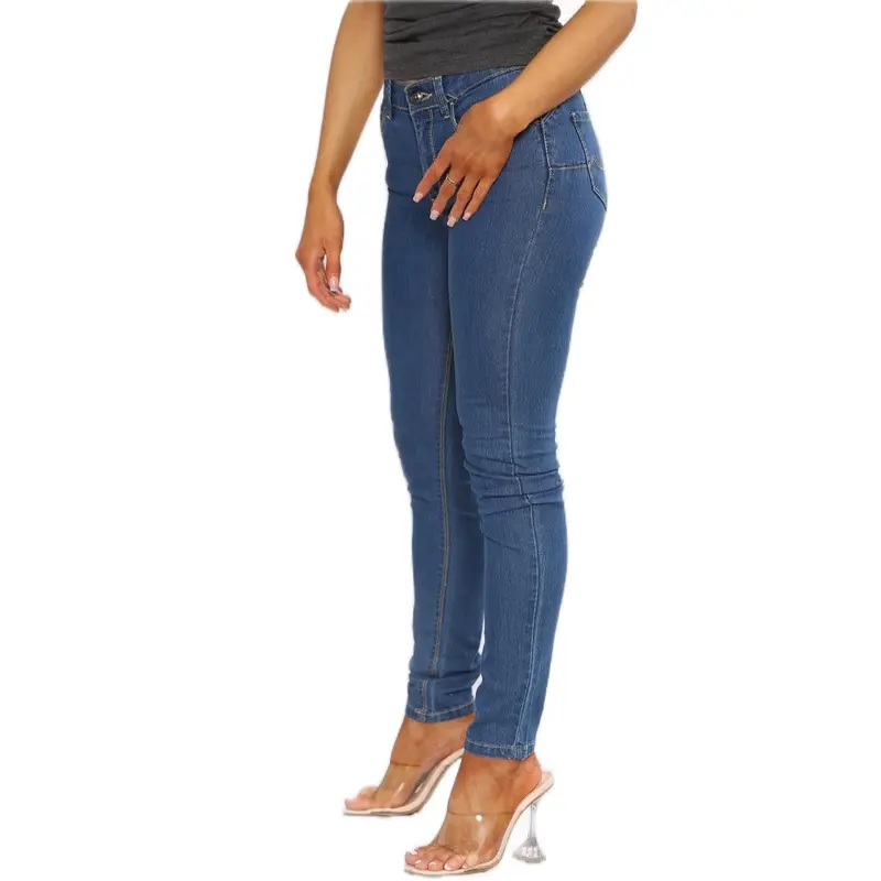 Womens Ladies Skinny Jeans Slim Fit Stretch Denim Pants UK Size 8-22 Casual Womenswear Bottom Style Comfort Lady 2
