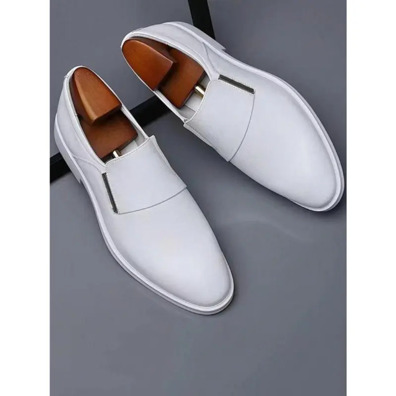 1 Pair Men's Business Solid Color Dress Shoes, Formal Shoes for Work Office, Slip on Dress Shoes for Men, Fashion Shoes for Party, Daily Clothing Decor for Outdoor 6