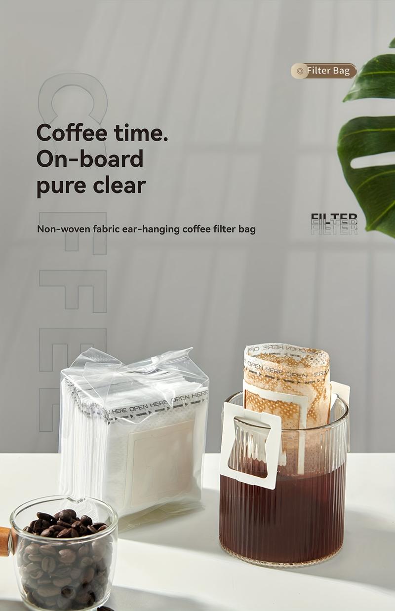 Product Introduction of 50pcs/Pack Guaranteed Portable Drip Filter Cup Coffee Filter Paper Net Bag 0