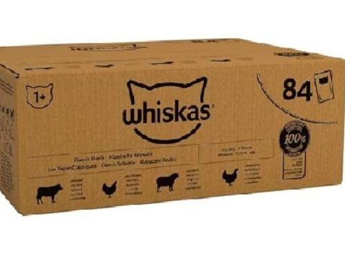 Whiskas 1+ Adult Classic Selection in Gravy 84 Pouches, Adult Wet Cat Food, Megapack (84 x 85 g) 0