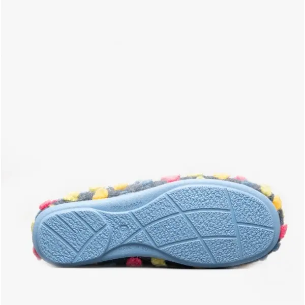 Sleepers AMY Womens Mule Slippers Blue Casual 3