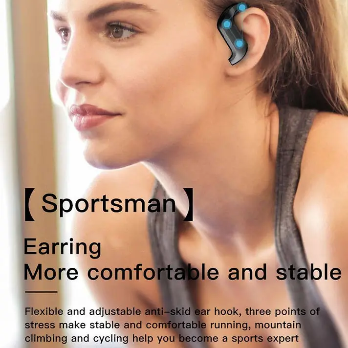 MD 03 True Wireless Sport Earbuds With LED Power Display Android Audio Headphone Waterproof 2