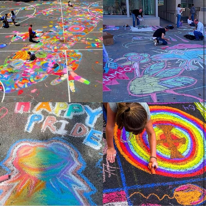 18 Pieces Chalk Set, Sidewalk Chalk, 3 Box Sidewalk Chalk for Kids, Chalk for Kids, Road chalk, Sidewalk Chalk Sets For Kids, Outdoor Art Activities for Kids Outdoor Side Walk Outside Drivewa 6371 2