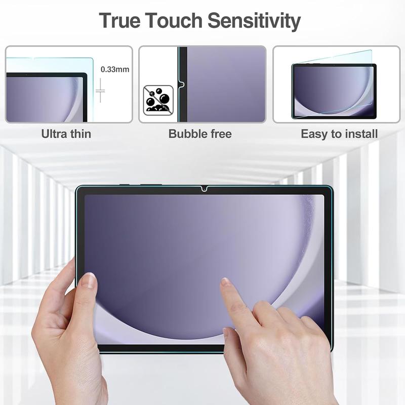 Mr.iFix 2 Pack Screen Protector for Galaxy Tab A9 Plus 11 Inch 2023, Tempered Glass Screen Film Guard for 11" Galaxy Tab A9+ Plus Tablet (SM-X210/X215/X216/X218) Protection 6