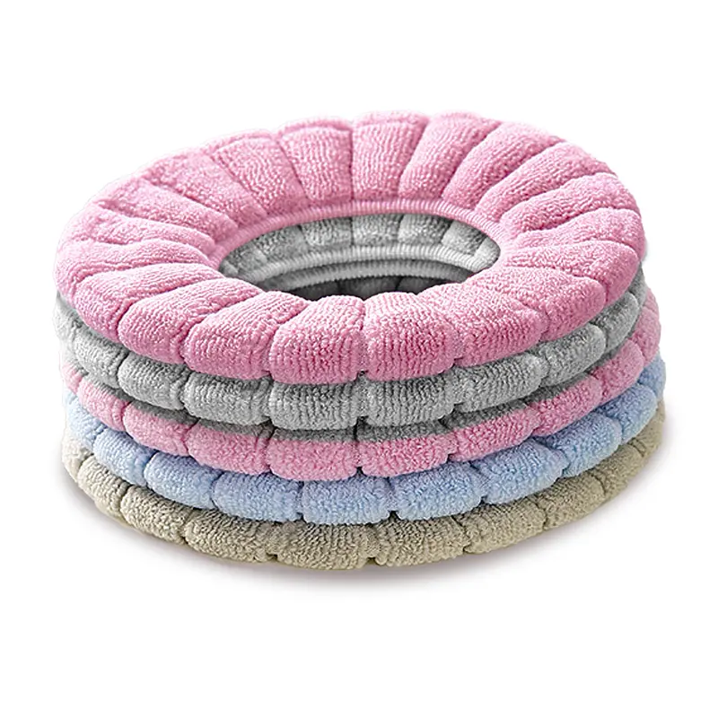 FONOK 5PCS The latest thicker and softer toilet seat warmer pad washable toilet soft pads 2