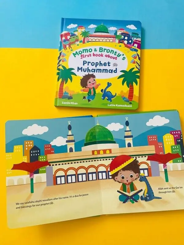 Momo & Bronty's First Book About Prophet Muhammad ﷺ (Board Book) 3