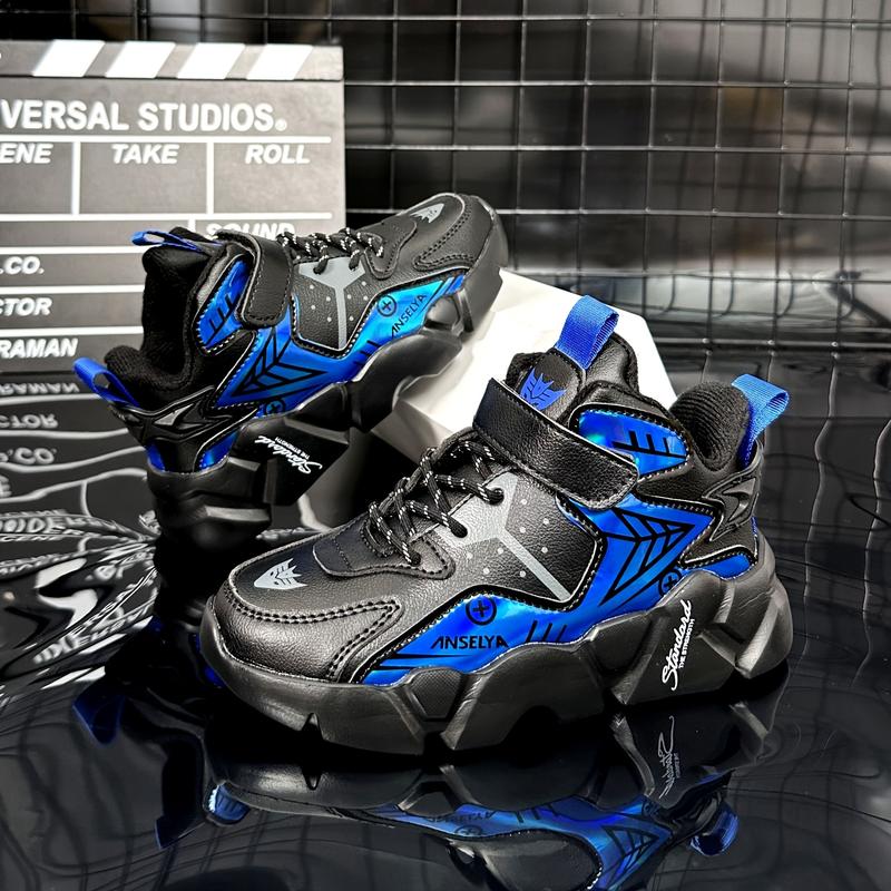 Product Introduction of New Fashionable Boys' Sports Shoes Waterproof, Anti slip, Wear resistant Children'S Running Shoes Outdoor Basketball Shoes Middle and Big Children'S Running Shoes 10