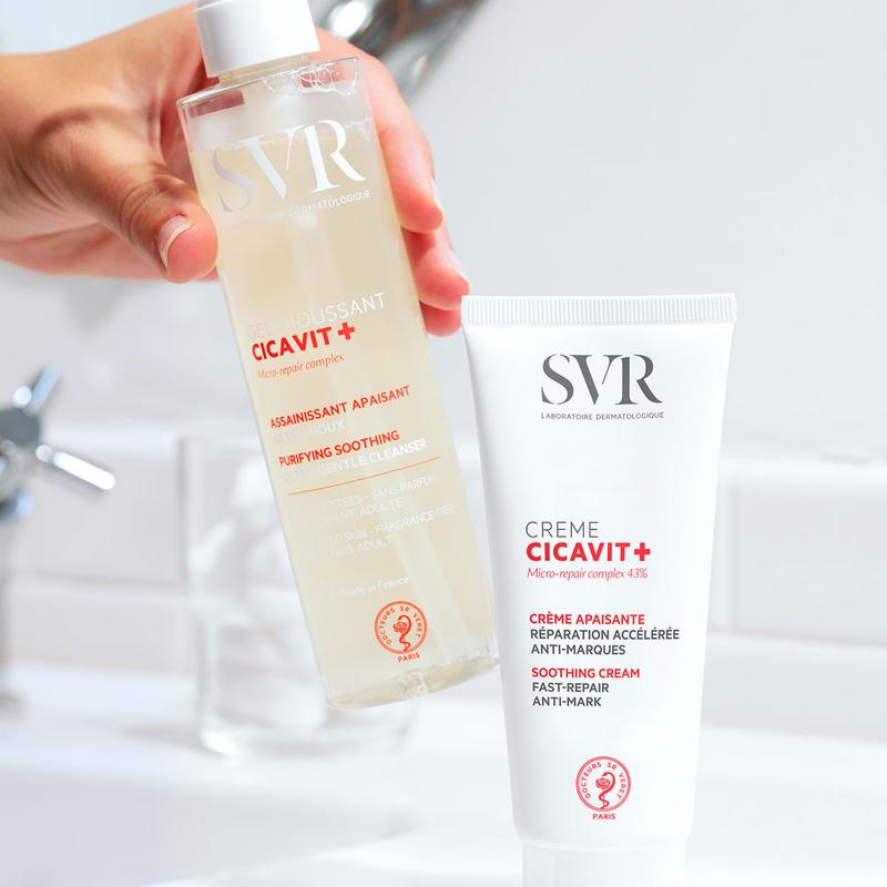SVR CICAVIT+ Skin-Healing Accelerator Cream for Repairing 7X Faster - Damaged, Sensitised, Wounded, Redness, Post-Operative Skin, Tattoos, Grazes, Cuts, Scars, Moles, Sunburn, Nappy Rash, Chicken Pox. Suitable For Sensitive Skin - 40ml 4