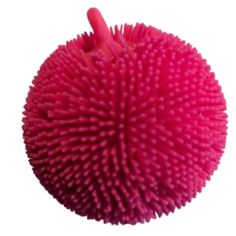 Flashing jiggly 8cm fidget sensory hairy ball stress relief toy 5