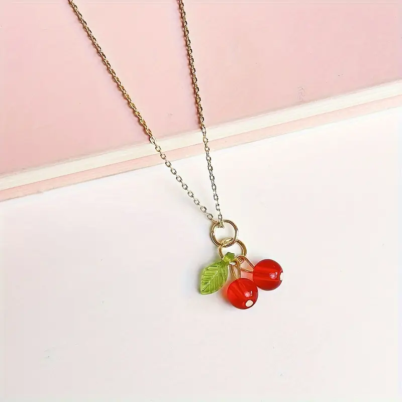 20 And 30 Cherry Pendants, Fruit Pendant Accessories for Necklaces, Earrings, Bracelets, DIY Cherry Phone Charms, Red Accessory Decorations. 6