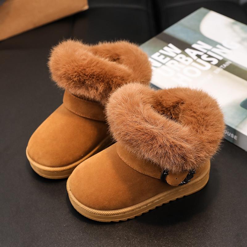Girls snow boots - Festive Winter Snow Boots - Soft Faux Fur, Rubber Soles, Cute Designs - Fall and Winter Play - Little Girls -  For Warmth, Comfort, and Style - Winter Wonderland Adventures Await 5