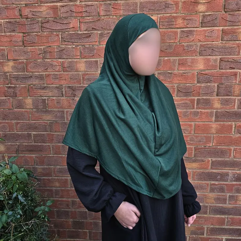 Yaqeen One Piece large Hijab cotton/Jersey women instant Amira Khimar scarf islamic salah prayer clothes amina  hijab 8
