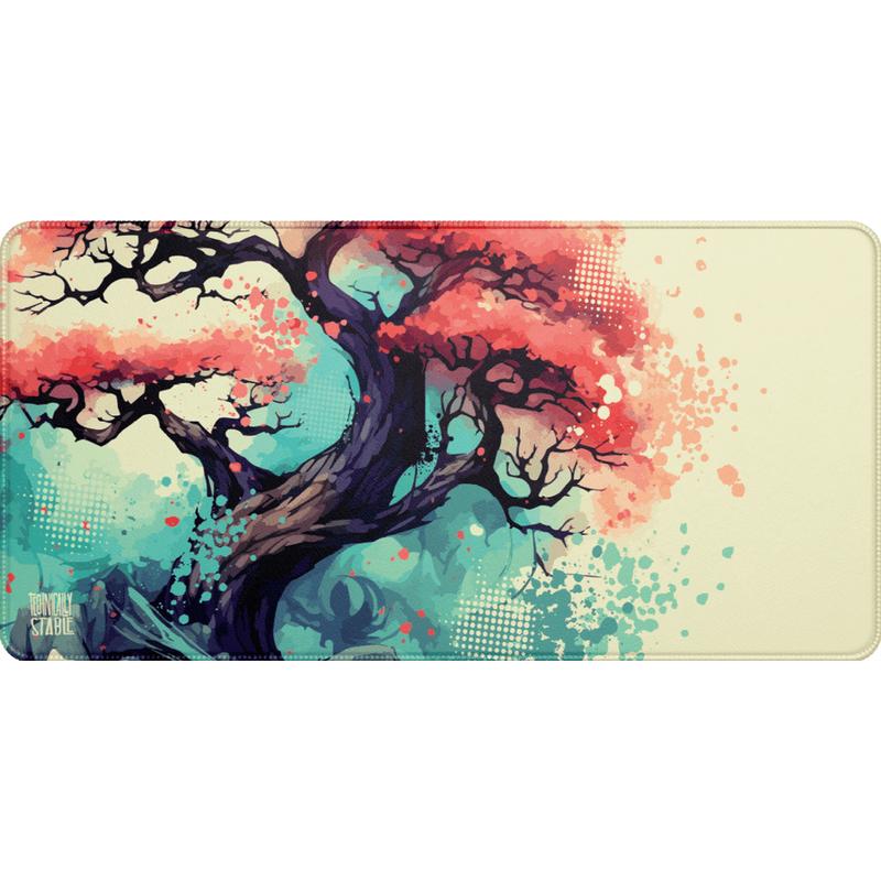 Bonsai Splatter Large 900 x 400mm - water resistant - premium quality Deskpad 8