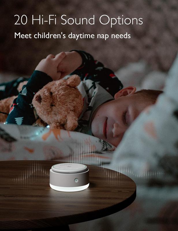 Momcozy Sound Machine for Baby-20 Soothing Sounds & Touch Light Portable White Noise for Kids & Adults for Sleeping Timer and Memory | Ideal Travel Companion & Nursery Must-Have & Outing | Shower Gift 1