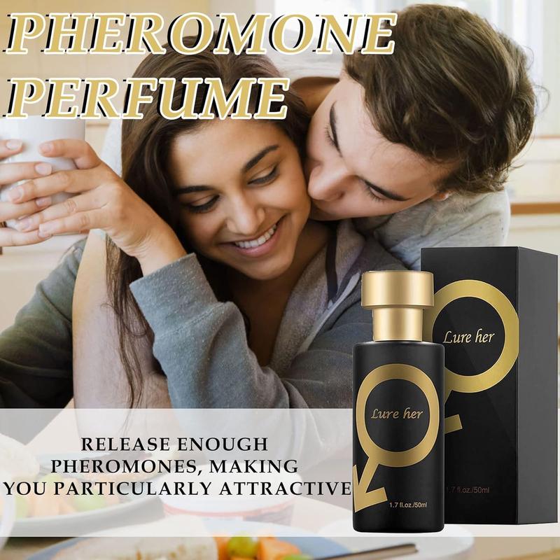 Lure Her Perfume for Men, 50ml Golden Lure Pheromone Men Perfume, Pheroman Cologne for Men, Make You More Attractive 2