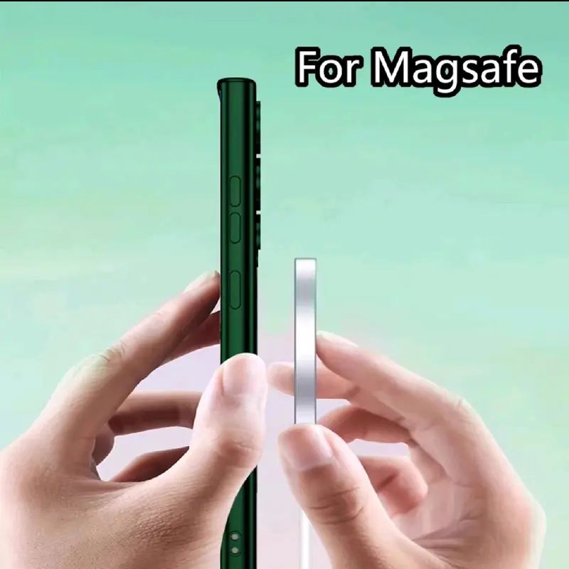 Samsung S23 / S24 Ultra & S24 / S24 Plus Magsafe Case Back Clear Plating Magnet Cover 5