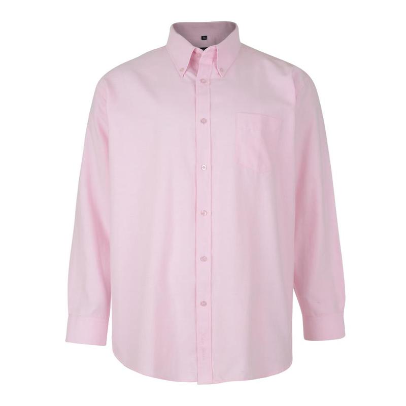 KAM Men's Plus Size L/S Oxford Shirt (664A) Size 2XL-8XL  5 Colours Cotton Menswear 2