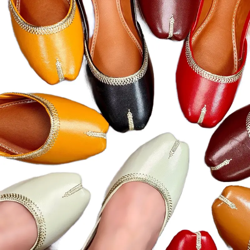 Womens Artificial Leather Khusa | Designer Indian Pakistani Ethnic Jutti Mojari | Gift For Her | Ladies Wedding Shoes Padded Comfort Footwear 1
