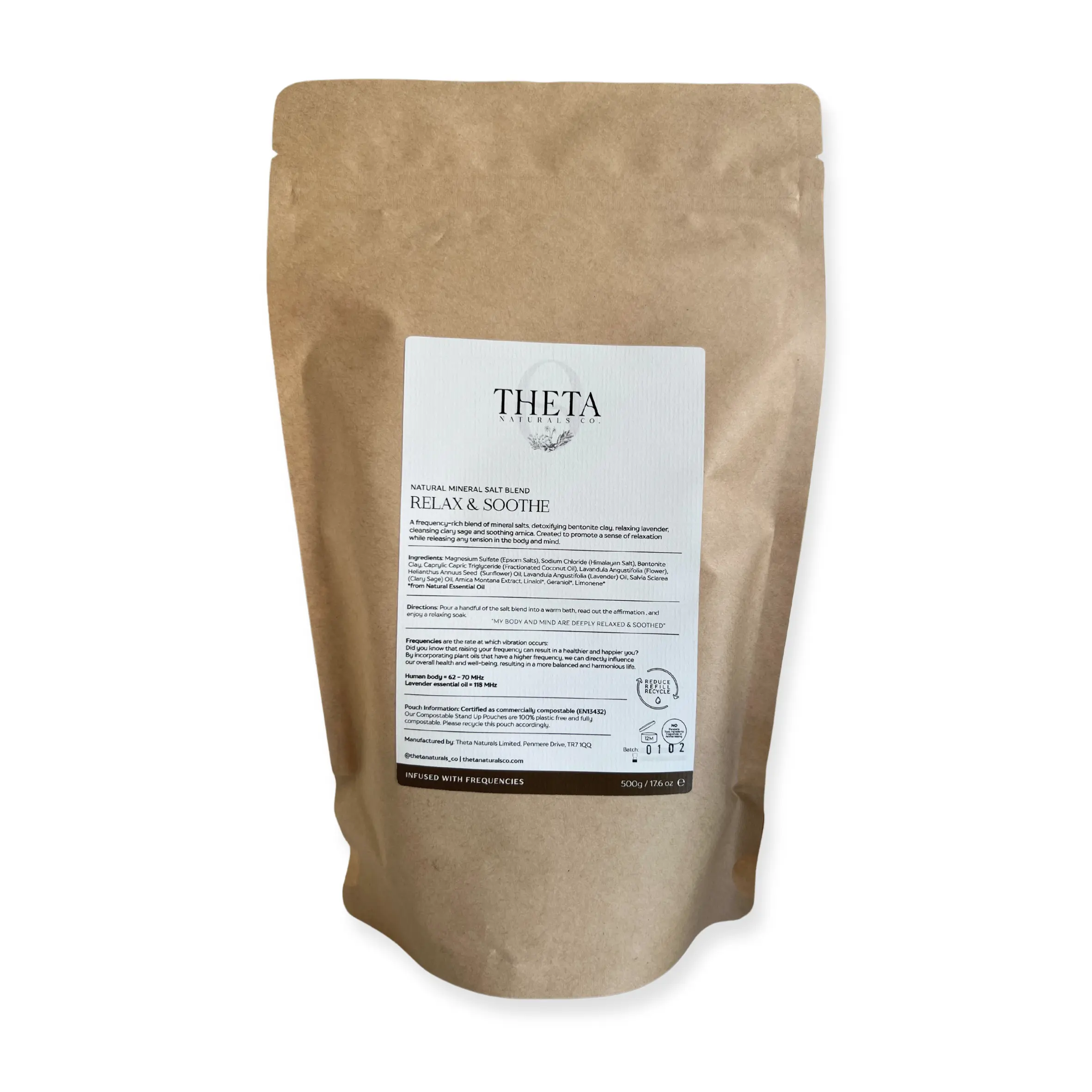 Relax & Soothe - Bath Salts 500g Refill