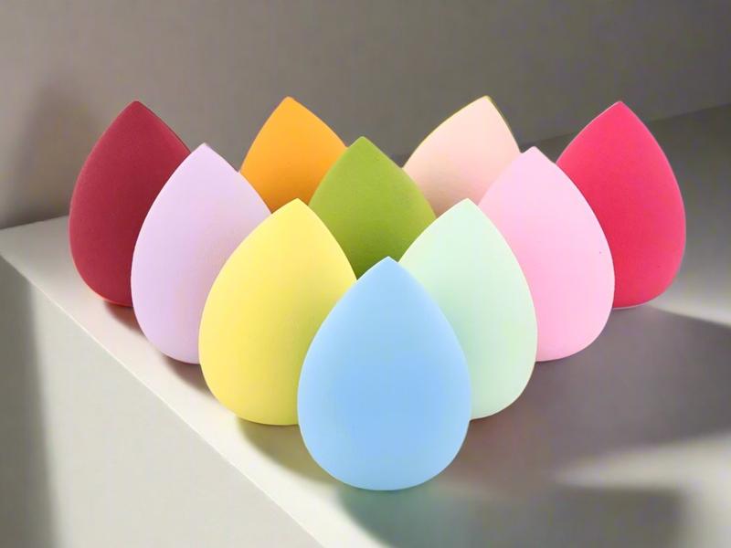10 Pcs Makeup Blender Sponge Set - Soft Beauty Sponge Blenders in Pastel, Khaki & Gold, and Purple Haze Colors 2