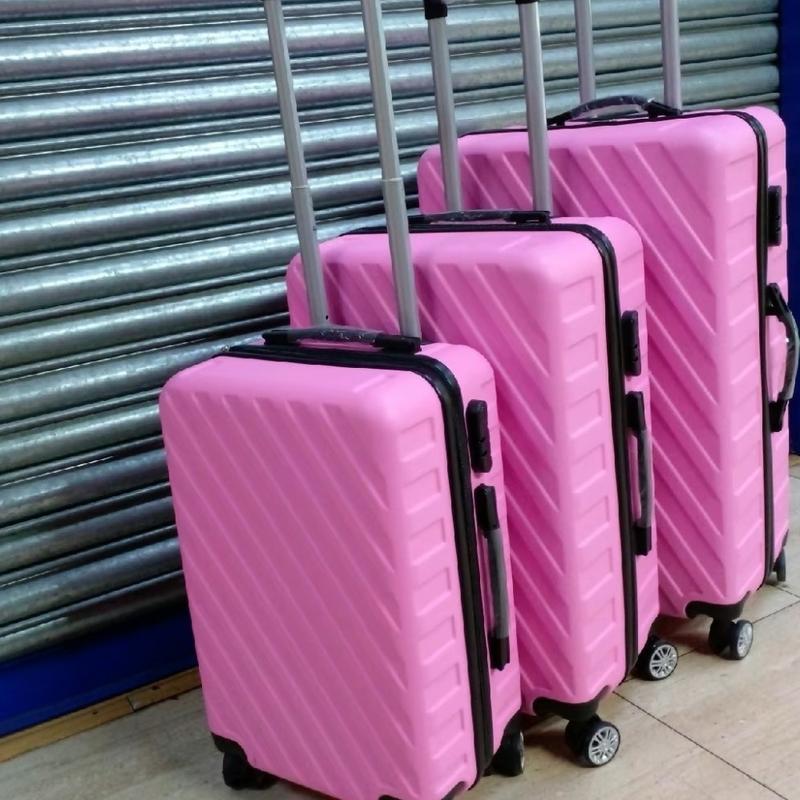 Suitcases Set of 3 (20x24x28) inches Pink 0