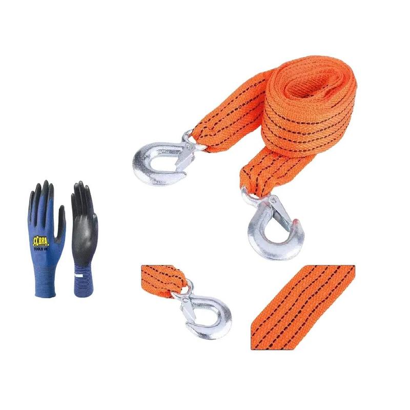 5 Tonne 4M Meters Tow Towing Pull Rope Strap Road Recovery Car 4x4 Van UK 23-44 1