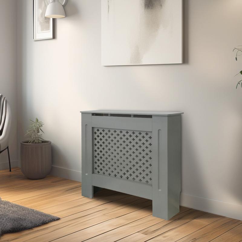 Sundaze MDF Radiator Cover Grey Modern Traditional Wood Grill Shelf Cabinet Furniture Radiatorcover Hallway Furniture 2