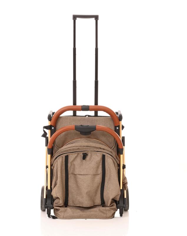 Kidcol Airline Approved Baby Stroller - Foldable, Lightweight - Khaki Gold essentials 5