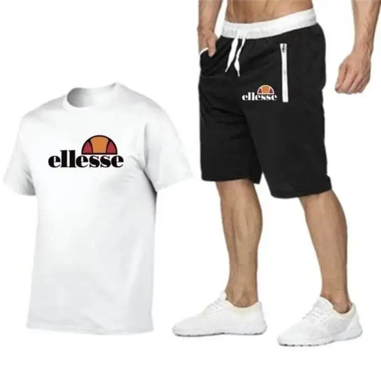 Popular casual fashion men's cotton short sleeve suit, limited time offer Menswear Basic 6