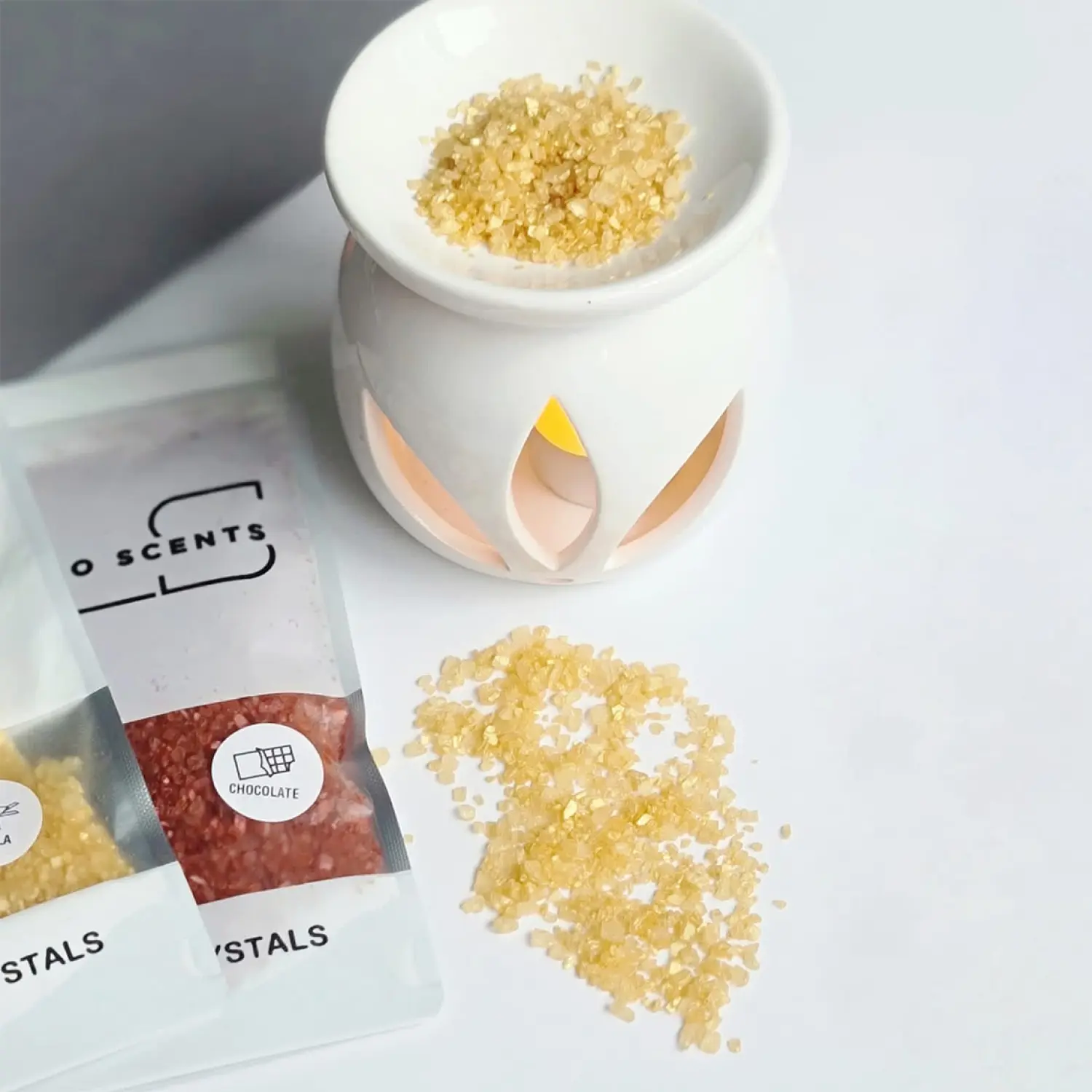 Simmering Granules Crystals Highly Scented Sizzlers for LOW HEAT wax burners Fragrance Candle Perfume Large bag 200g