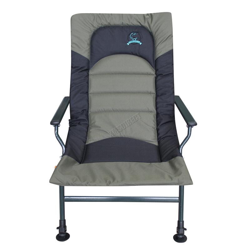 Carpzilla Camping Fishing Chair – XL Carp Green Fishing Equipment Folding Adjustable Legs 1