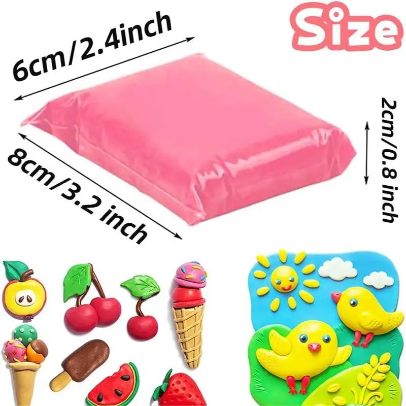 24 Color Air Drying Clay Set, ultra light clay belt carving tool - perfect for DIY crafts and novelty toys 3