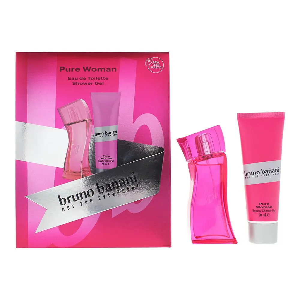 Bruno Banani pure woman 2 piece gift set: eau de toilette 30ml - shower gel 50ml