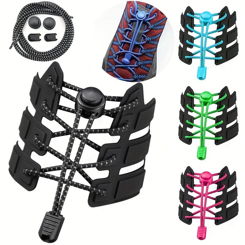 Easy-Tie No-Lace Shoelaces - 1 Pair, Elastic & Durable for Sneakers and Boots, Casual Style 1