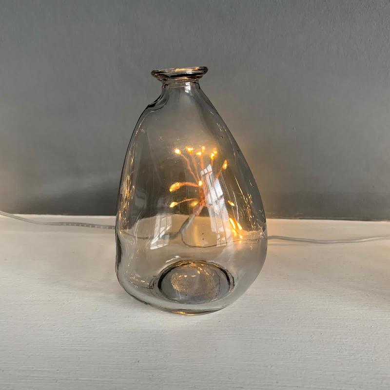 Smoked Grey Mini Glass Bubble vase 6