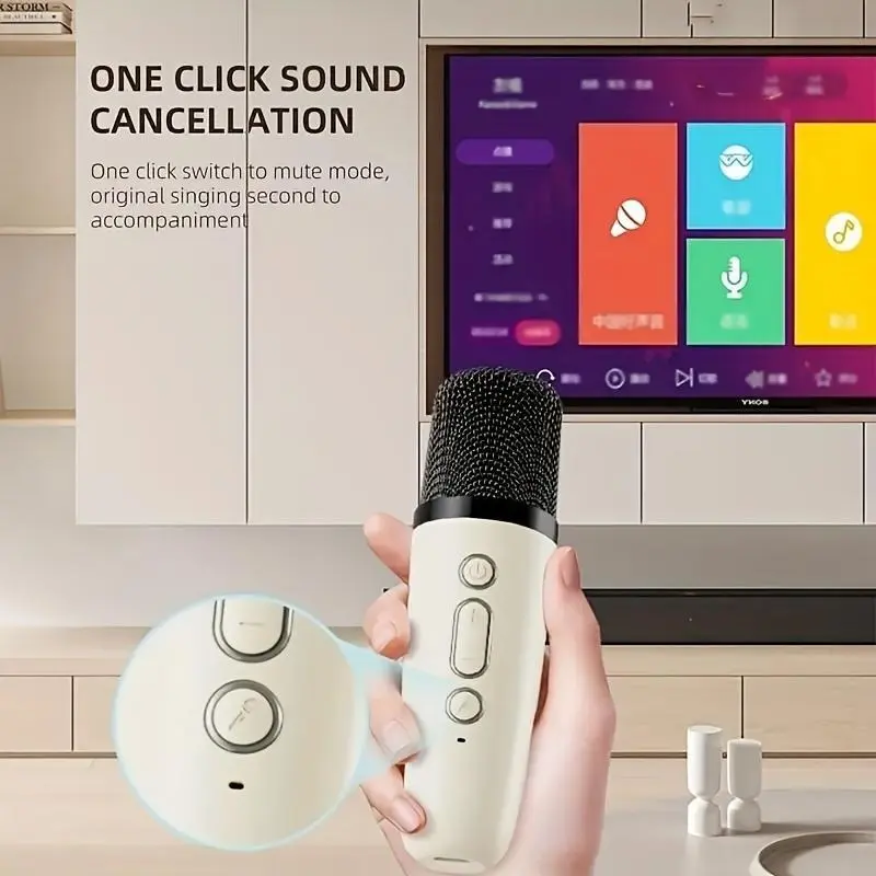 【2025】Speaker With Microphone Set, Home Karaoke Machine, Portable Handheld Karaoke Mics Speaker Machine For Adults Home Party Birthday, K12 7