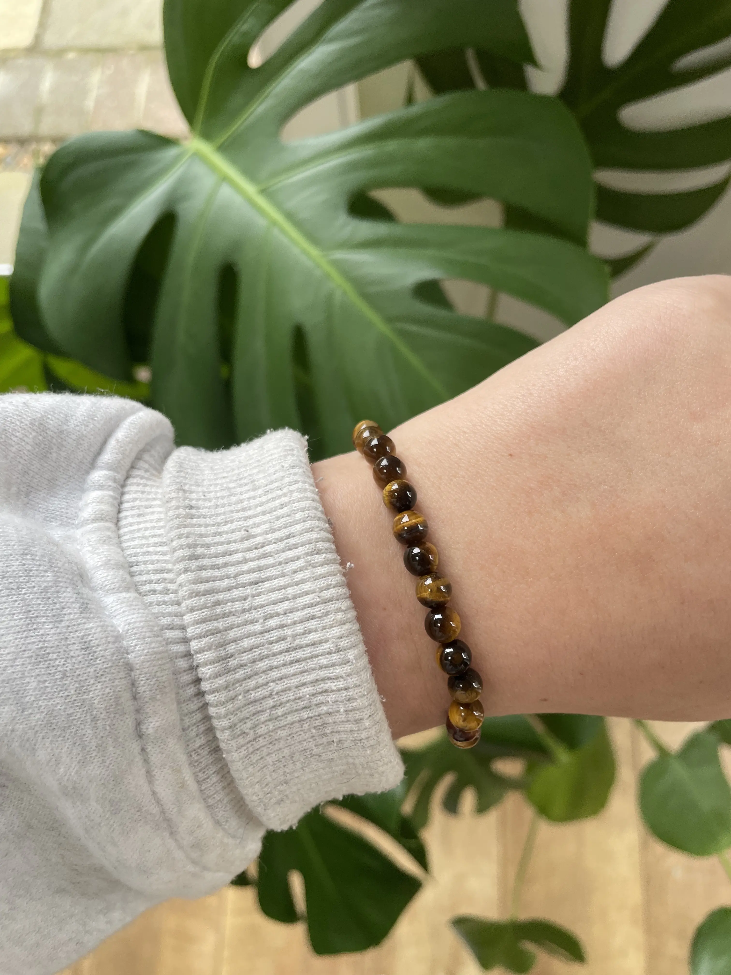 Tigers Eye Beaded Bracelet | Everyday Crystal Jewellery | Semi Precious Stones | Crystal Jewellery | Bracelet | Elasticated Banding | Ethereal Jewellery | 3mm Bead Bracelet | Gift Idea for Her | Perfect Gift |
