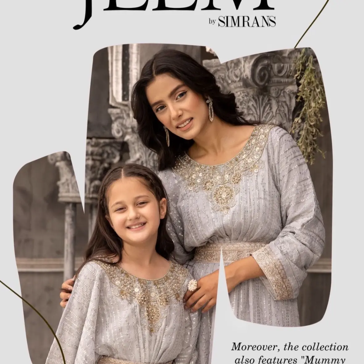Jeem 2,0 modest children wedding collection by Simrans  Luxury kaftans sequence hand work . Wedding / party wear collection