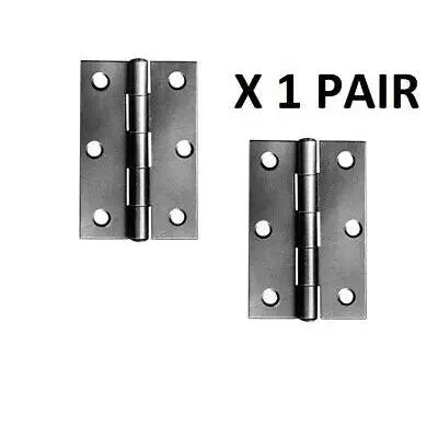 Perry Shield Grade CE7 SELF COLOUR 3" Certifire Fire Door Butt Hinge with Spun Pin - FD60 (NO SCREWS) 1