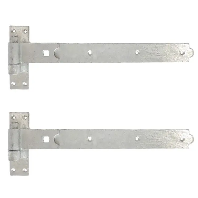 Hook and Band Gate & Garage Hinges 16" Straight Hinge - 400mm - Galvanised - PAIR 0