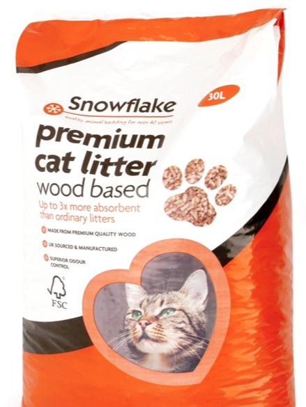 Snowflake Premium Wood Pellet Cat Litter for a Clean and Fresh Home 3